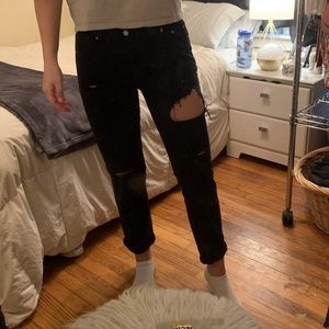 GAP black boyfriend jeans